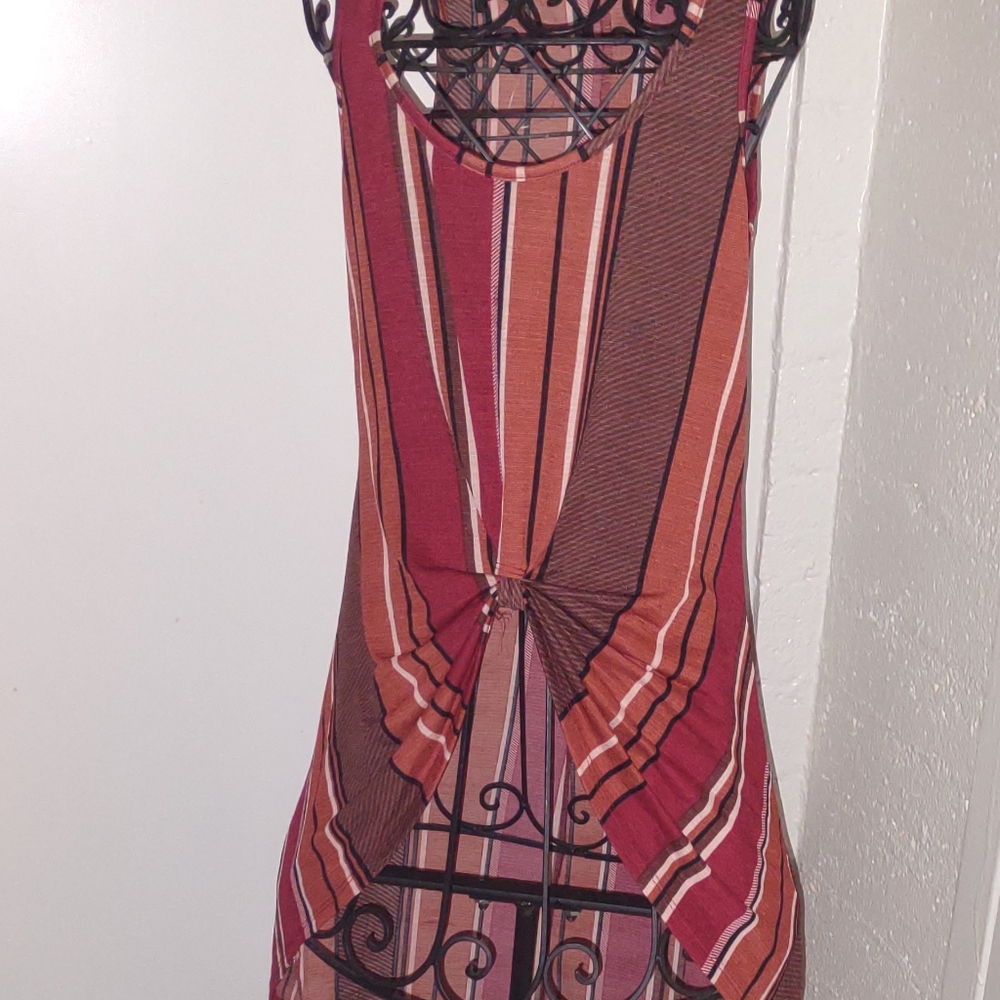 Liberty Love Brown Striped Dress ~NWOT~